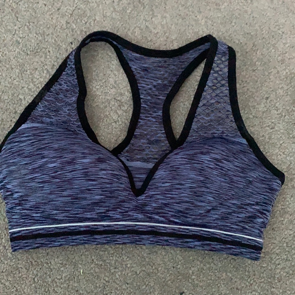 Purple Victoria’s Secret Pink push up sports bra